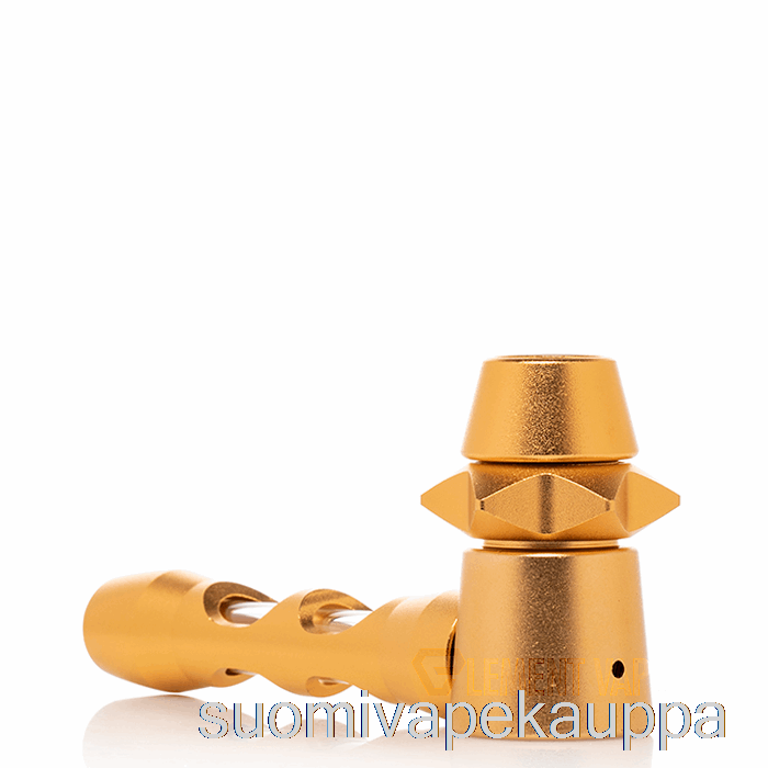 Vape Suomi Cheech Lasi Metallikoteloitu Hitter Hand Pipe Gold